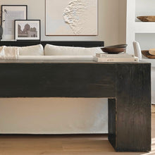 Load image into Gallery viewer, Provincial Sofa Table | Barn Wood | Rustic Black

