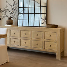 Load image into Gallery viewer, Organic Sideboard _ Ten Drawer _ Blonde Elm
