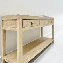 Load image into Gallery viewer, Organic Console | 160cm | Three Drawer + Shelf | Natural Elm
