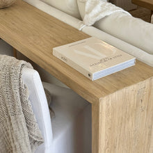 Load image into Gallery viewer, Organic Platform Hallway Table _ Blonde Elm
