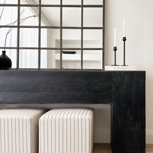 Load image into Gallery viewer, Provincial Hallway Table _ Barn Wood _ Rustic Black
