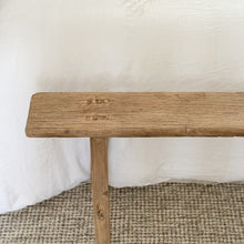 Load image into Gallery viewer, Antique Skinny Bench _ Natural Elm
