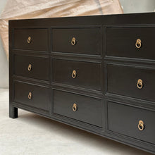 Load image into Gallery viewer, Provincial Chest | Nine Drawer | Modern Black

