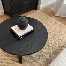 Load image into Gallery viewer, Black reclaimed Coffee Table Round Elm 
