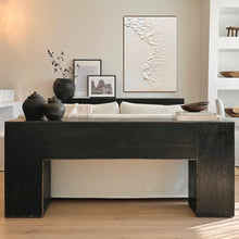 Load image into Gallery viewer, Provincial Sofa Table | Barn Wood | Rustic Black
