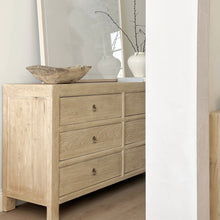 Load image into Gallery viewer, Organic Six Drawer Chest _ 160cm _ Blonde Elm
