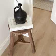 Load image into Gallery viewer, Wabi-Sabi Worker Stool _ Triangle Base_ Earthy Brown
