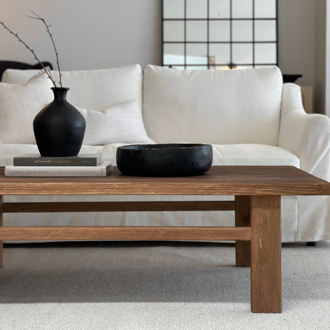 Wabi-Sabi Coffee Table _ Dark Aged Elm