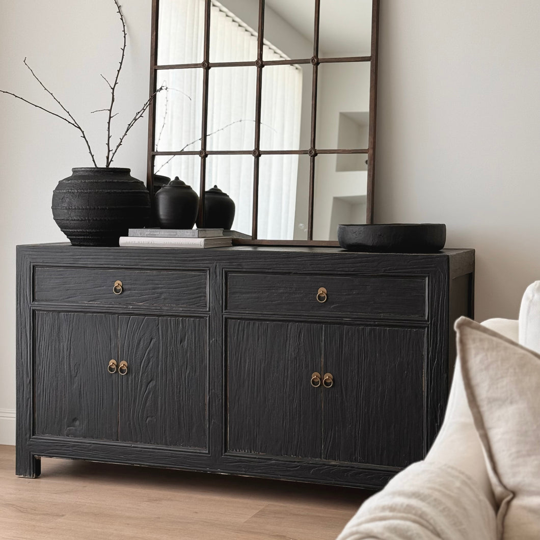 Provincial Sideboard _ 160cm _ Rustic Black