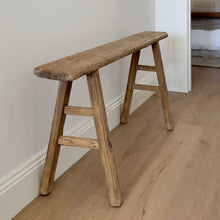 Load image into Gallery viewer, Antique Skinny Bench _ Natural Elm
