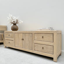 Load image into Gallery viewer, Organic Boho TV Unit _ Blonde Elm
