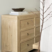 Load image into Gallery viewer, Organic Nine Drawer Chest _ Blonde Elm
