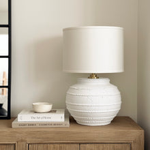 Load image into Gallery viewer, Mediterranean Lamp _ Australian Made _ Antique White + Brass
