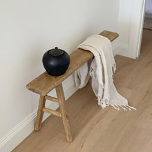 Load image into Gallery viewer, Antique Skinny Bench _ Natural Elm
