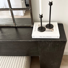 Load image into Gallery viewer, Provincial Hallway Table _ Barn Wood _ Rustic Black
