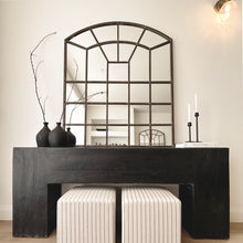 Load image into Gallery viewer, Provincial Hallway Table _ Barn Wood _ Rustic Black
