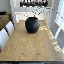 Load image into Gallery viewer, Heritage Dining Table | 210cm | Rustic Black + Honey Elm
