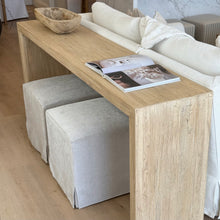 Load image into Gallery viewer, Organic Platform Hallway Table _ Blonde Elm
